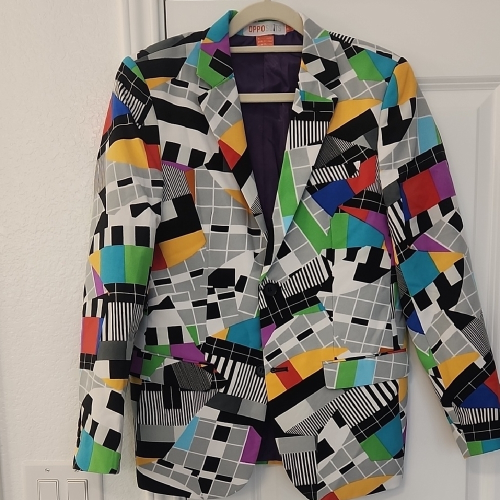 Opposuit Unisex Colorful Geometric Blazer